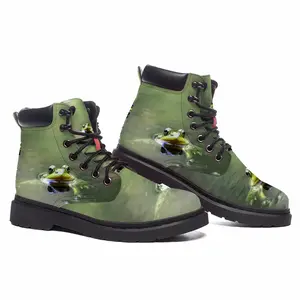 Men Green Frog - Staring Contest Mid Top Boots