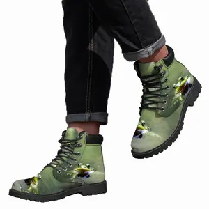 Men Green Frog - Staring Contest Mid Top Boots