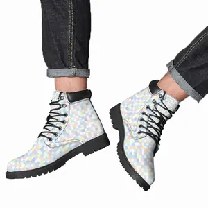 Men Soft Colorful Mid Top Boots