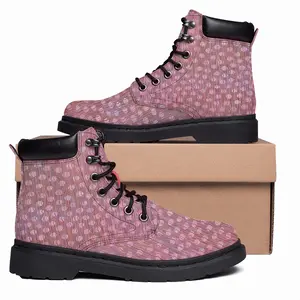 Men Spindles Pink Mid Top Boots