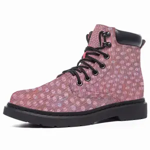 Men Spindles Pink Mid Top Boots