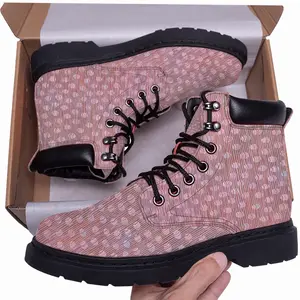 Men Spindles Pink Mid Top Boots