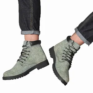 Men Yellow-Green Mid Top Boots