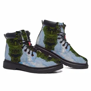 Men Angry Totem Birds Mid Top Boots