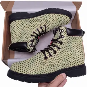 Men Holes Ocker Mid Top Boots