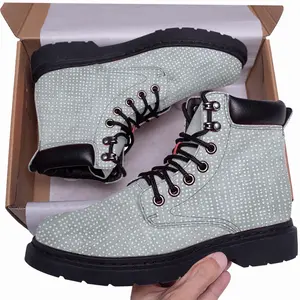 Men Silver Mid Top Boots