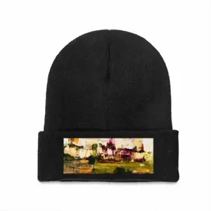 Blooming Cherry Trees Knitted Hat