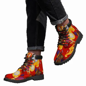 Men Tulips Mid Top Boots