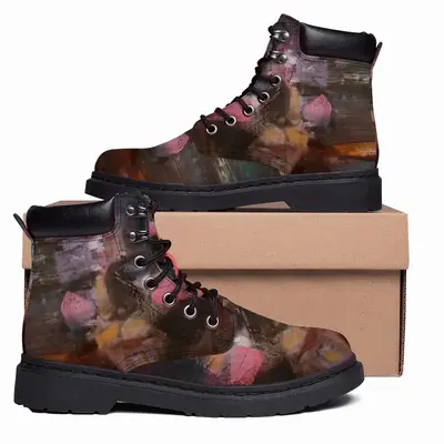 Men Paint Mid Top Boots