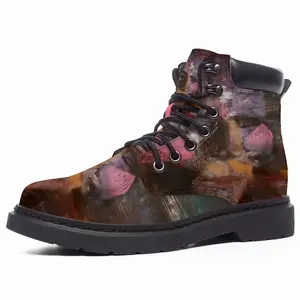 Men Paint Mid Top Boots