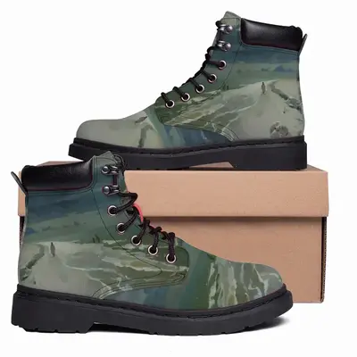 Men Storm By The Sea Mid Top Boots