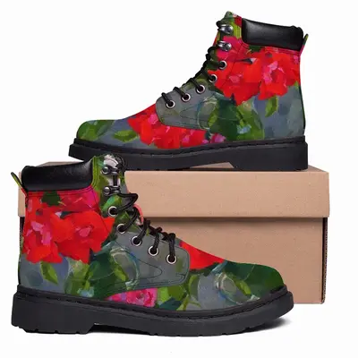 Men Roses From An Abandoned Garden Mid Top Boots