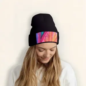 Colorful Straws Knitted Hat