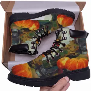 Men Autumn Still Life Mid Top Boots