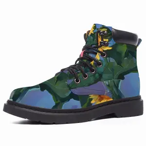 Men Sunflowers Mid Top Boots