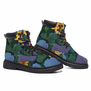 Men Sunflowers Mid Top Boots