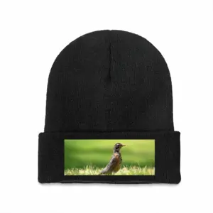 Bird In High Park Grass Knitted Hat