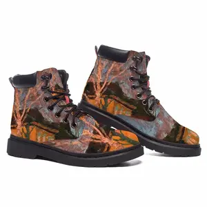 Men Autumn Sunset Mid Top Boots