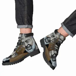 Men Saint Padre Pio Mid Top Boots