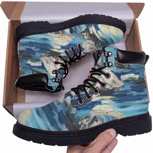 Men Bauty Of Sea Mid Top Boots