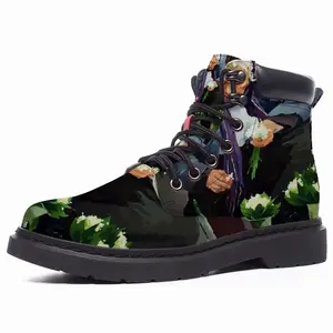 Men Lviv Flower Saleswoman Mid Top Boots