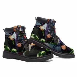 Men Lviv Flower Saleswoman Mid Top Boots