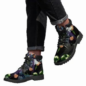 Men Lviv Flower Saleswoman Mid Top Boots