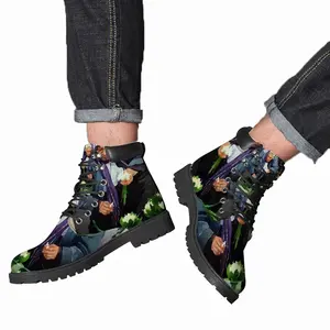 Men Lviv Flower Saleswoman Mid Top Boots