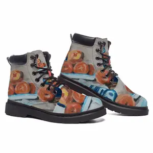 Men Peach Mid Top Boots