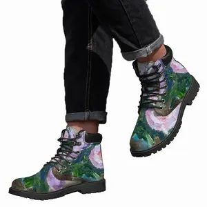 Men Rose Mid Top Boots