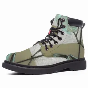 Men White Orchid Mid Top Boots