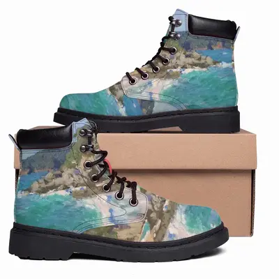 Men Sea Shore Spain Mid Top Boots