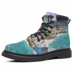 Men Sea Shore Spain Mid Top Boots