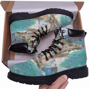 Men Sea Shore Spain Mid Top Boots