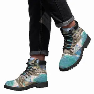 Men Sea Shore Spain Mid Top Boots