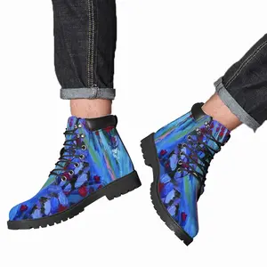 Men Flower Bed Mid Top Boots