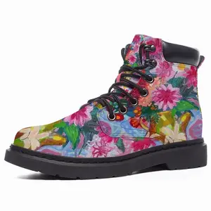 Men Bouquet Dahlias Mid Top Boots