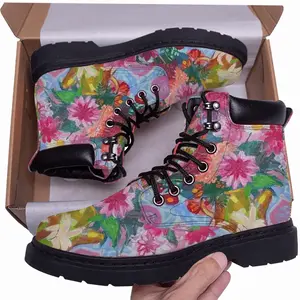 Men Bouquet Dahlias Mid Top Boots