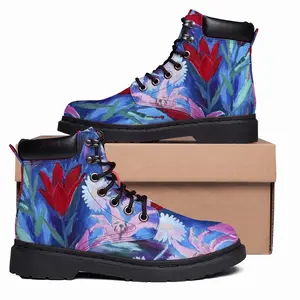 Men Lilies In The Evening Mid Top Boots