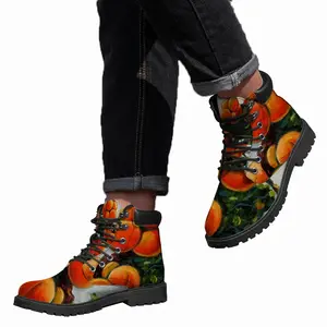 Men Apricots In The Garden Mid Top Boots