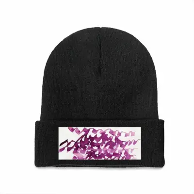 Calligraphic Landscape 002 Knitted Hat