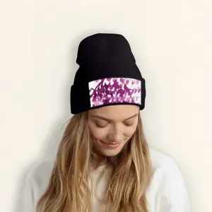 Calligraphic Landscape 002 Knitted Hat