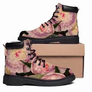 Men Peonies Mid Top Boots