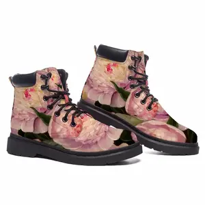 Men Peonies Mid Top Boots