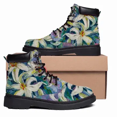 Men Lilies Mid Top Boots