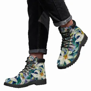 Men Lilies Mid Top Boots