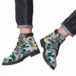 Men Lilies Mid Top Boots