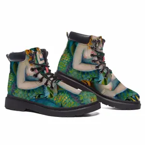 Men Mermaid Love Mid Top Boots