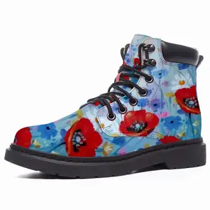 Men Three Poppies Mid Top Boots