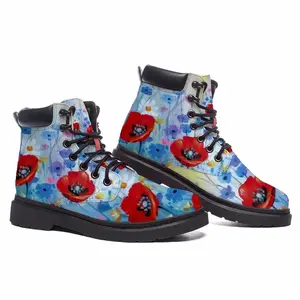 Men Three Poppies Mid Top Boots